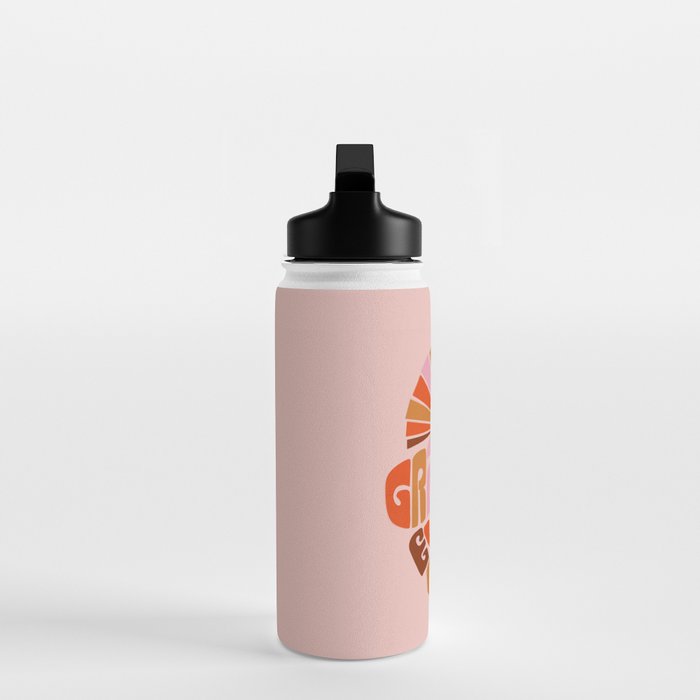 Grateful Everyday - 70s Hippie Style  Water Bottle Gallery Image 3