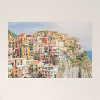 Bella Italia - Manarola, Cinque Terre Italy - Photo Society6 Art Print - Holiday Travel Photography Welcome Mat Gallery Image 1