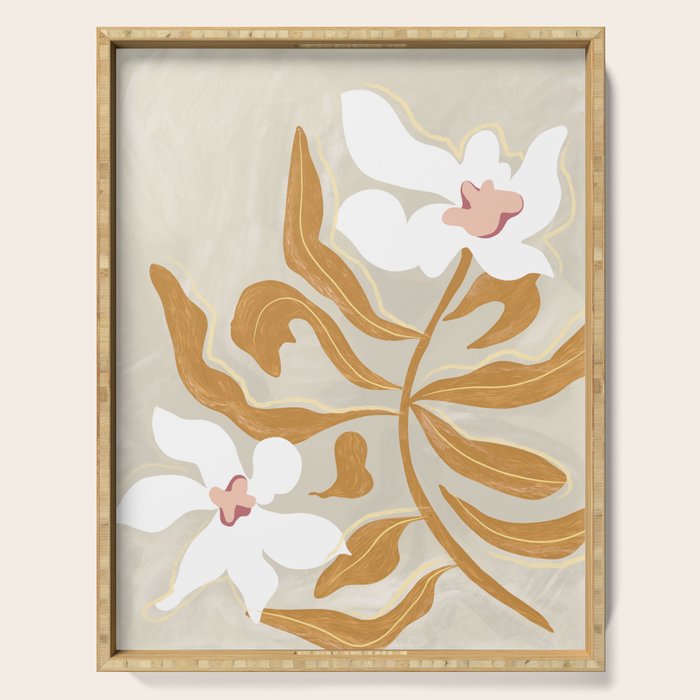 Flowers Flowers Flowers Serving Tray Gallery Image 1