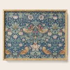 William Morris Strawberry Thief Blue Green Serving Tray Gallery Image 1