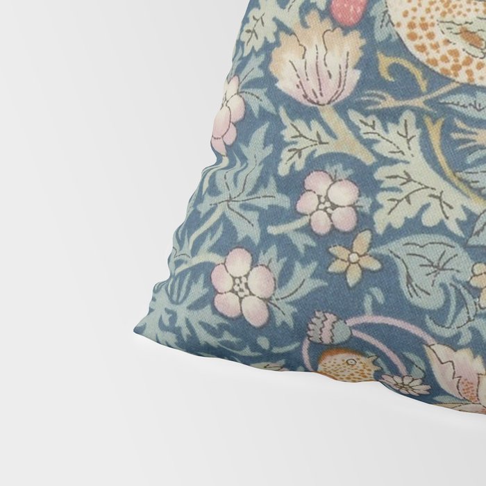 William Morris Strawberry Thief Blue Green Pillow Sham Gallery Image 4
