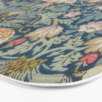 William Morris Strawberry Thief Blue Green Bath Mat Gallery Image 3