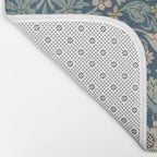 William Morris Strawberry Thief Blue Green Bath Mat Gallery Image 2