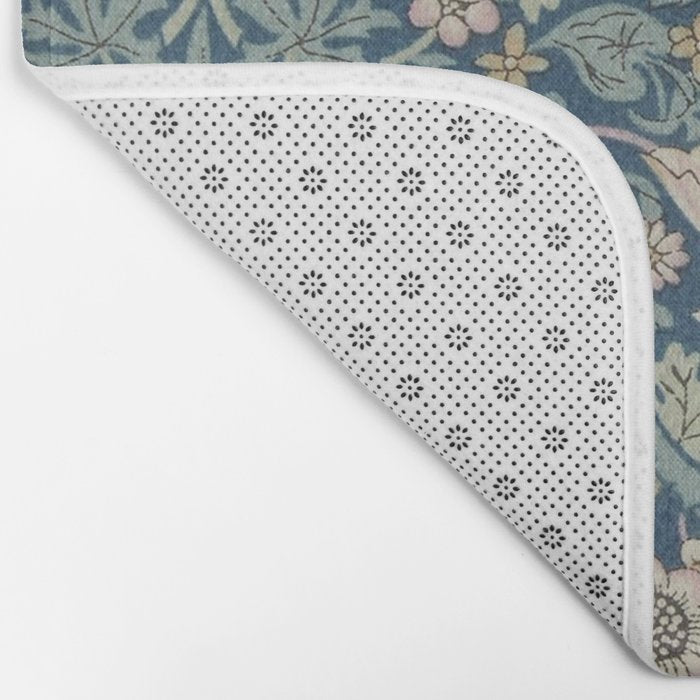 William Morris Strawberry Thief Blue Green Bath Mat Gallery Image 2