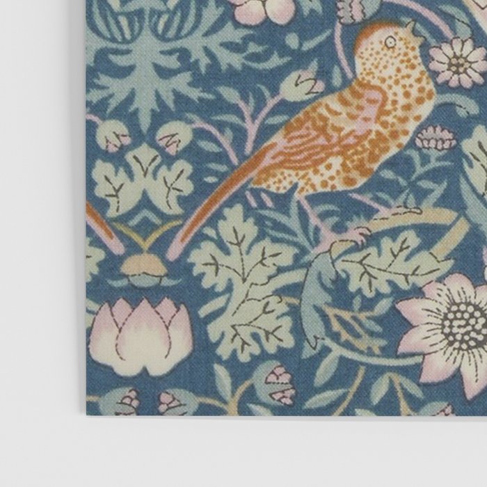 William Morris Strawberry Thief Blue Green Poster Gallery Image 3