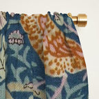 William Morris Strawberry Thief Blue Green Window Curtain Gallery Image 2