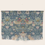 William Morris Strawberry Thief Blue Green Wall Hanging Gallery Image 1