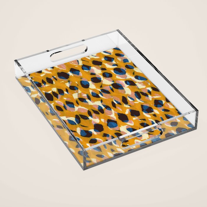Pure Strokes #2 / Orange, Pink & Blue Acrylic Tray Gallery Image 1