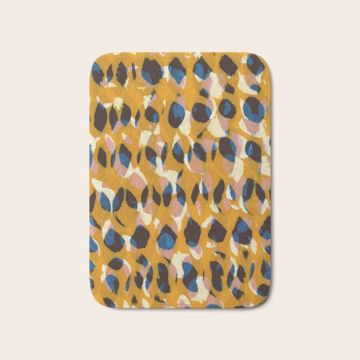 Pure Strokes #2 / Orange, Pink & Blue Bath Mat Gallery Image 1
