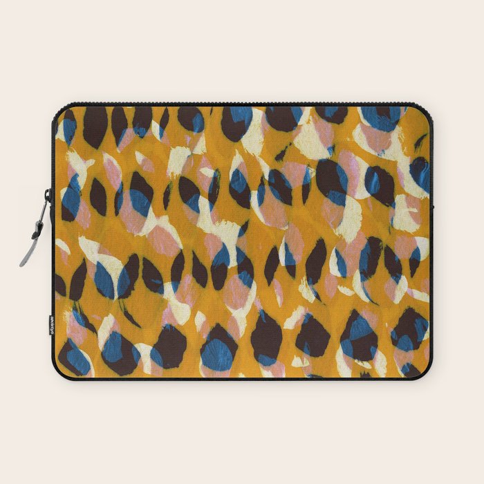 Pure Strokes #2 / Orange, Pink & Blue Laptop Sleeve Gallery Image 1
