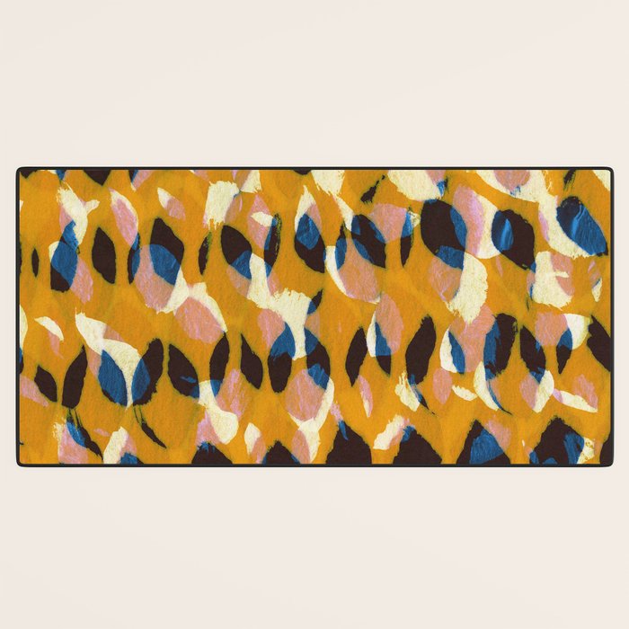 Pure Strokes #2 / Orange, Pink & Blue Desk Mat Gallery Image 3