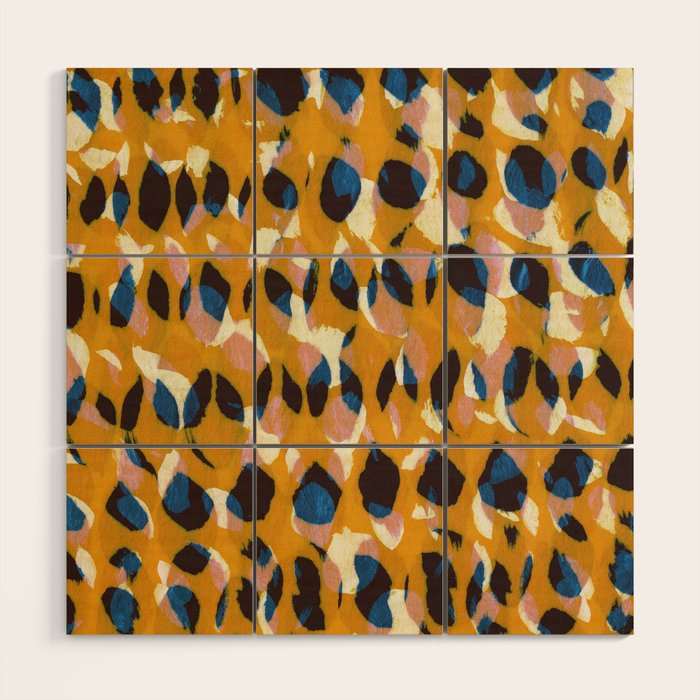 Pure Strokes #2 / Orange, Pink & Blue Wood Wall Art Gallery Image 1