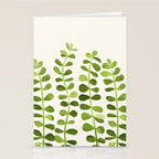 Watercolor Vines - Cute Botanical Painting Stationery Card Gallery Image 2