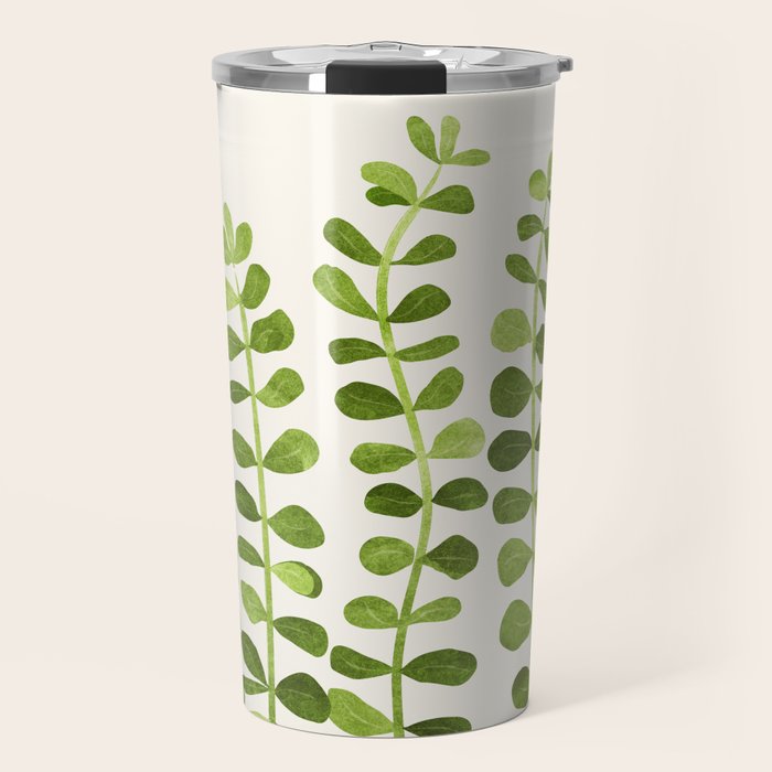 Watercolor Vines - Cute Botanical Painting Travel Mug Gallery Image 1