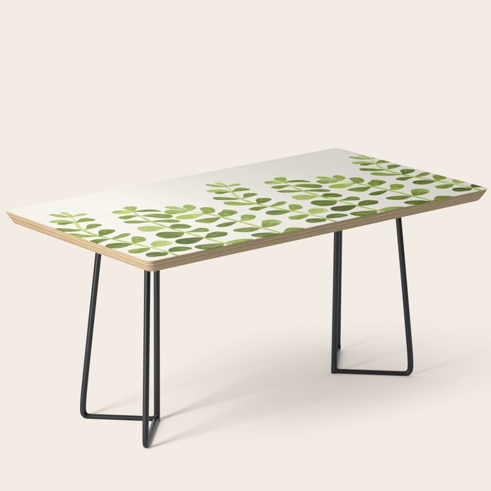 Watercolor Vines - Cute Botanical Painting Coffee Table Gallery Image 1