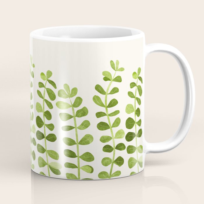Watercolor Vines - Cute Botanical Painting Coffee Mug Gallery Image 1