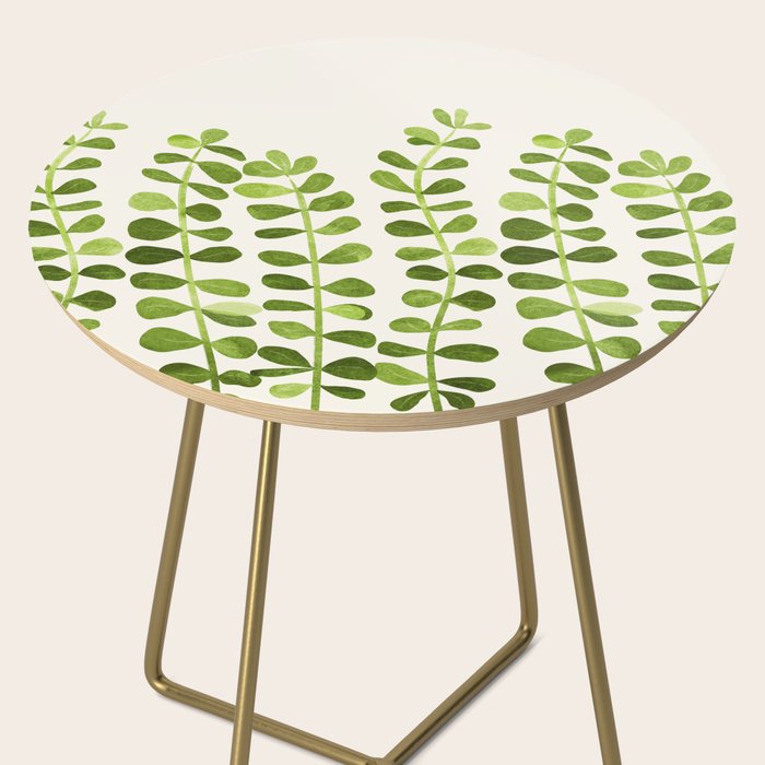 Watercolor Vines - Cute Botanical Painting Side Table Gallery Image 2