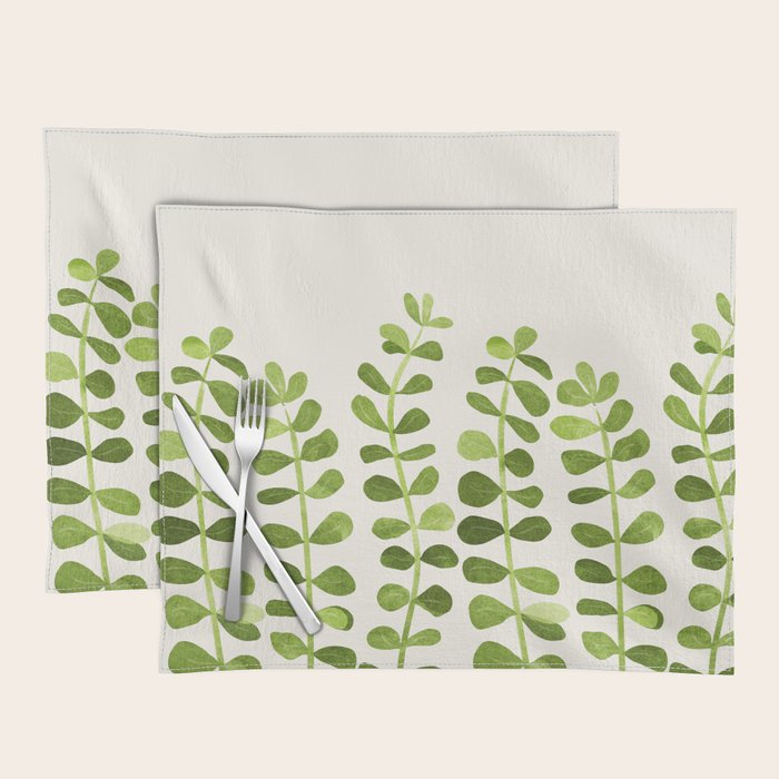 Watercolor Vines - Cute Botanical Painting Placemat Gallery Image 1