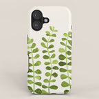 Watercolor Vines - Cute Botanical Painting iPhone Case Gallery Image 1