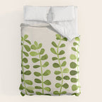 Watercolor Vines - Cute Botanical Painting Duvet Cover Gallery Image 6