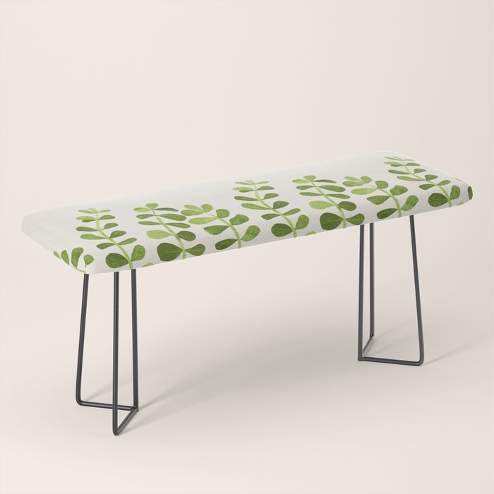Watercolor Vines - Cute Botanical Painting Bench Gallery Image 1