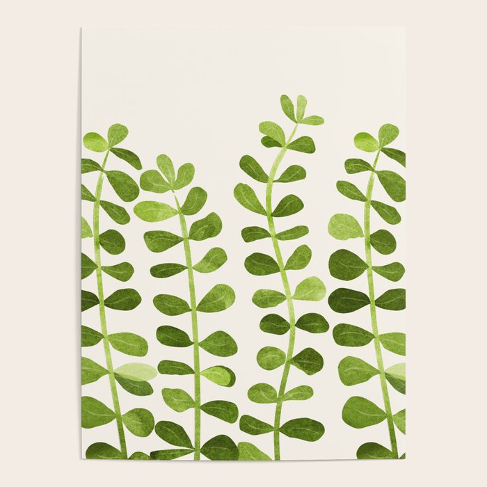 Watercolor Vines - Cute Botanical Painting Poster Gallery Image 1