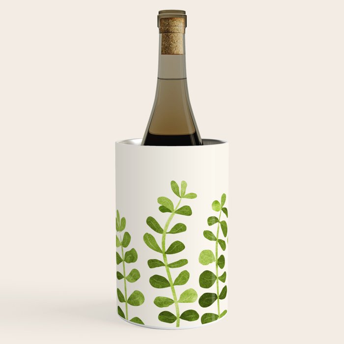 Watercolor Vines - Cute Botanical Painting Wine Chiller Gallery Image 1