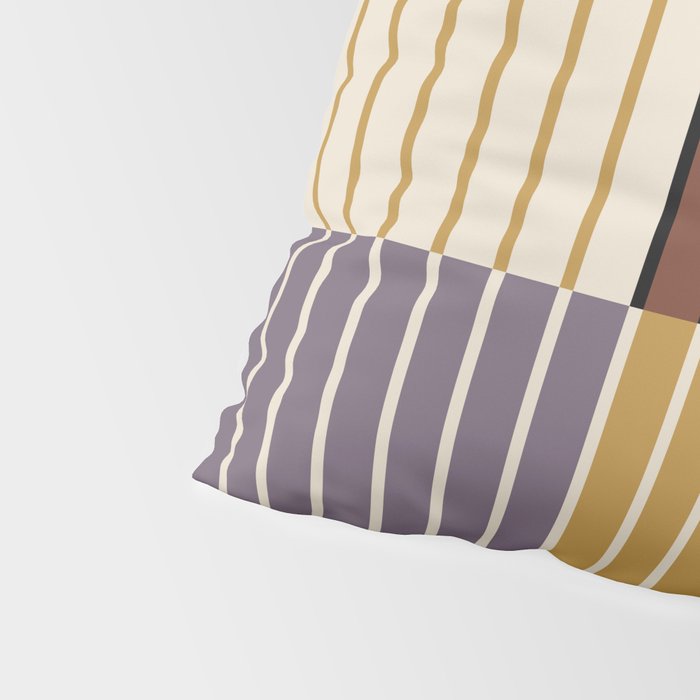 Color Block Line Abstract XVIII Pillow Sham Gallery Image 4