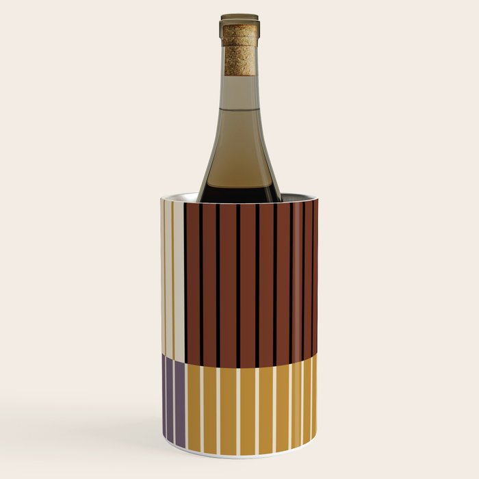 Color Block Line Abstract XVIII Wine Chiller Gallery Image 1