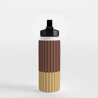 Color Block Line Abstract XVIII Water Bottle Gallery Image 2