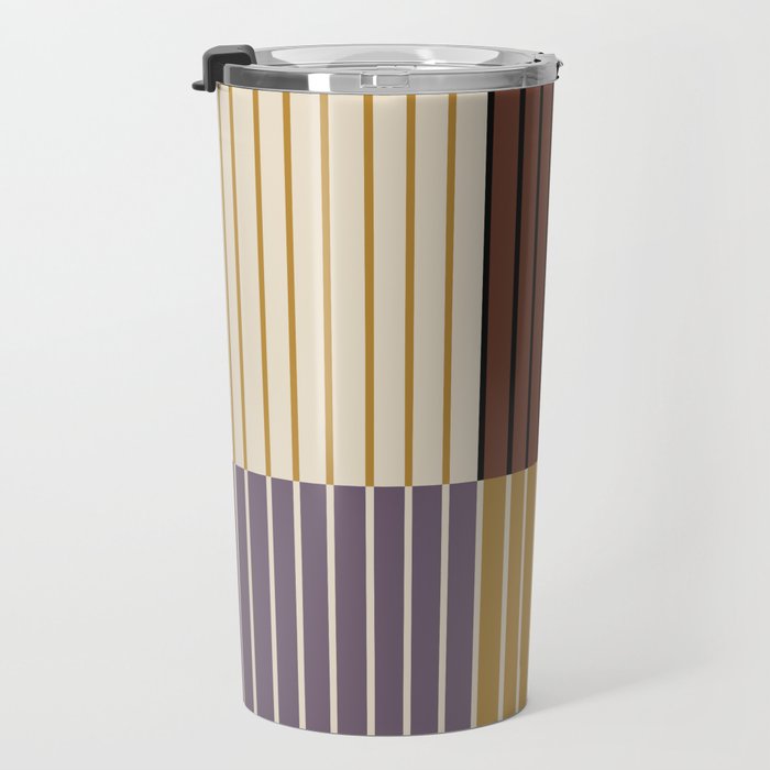 Color Block Line Abstract XVIII Travel Mug Gallery Image 3