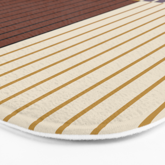 Color Block Line Abstract XVIII Bath Mat Gallery Image 3