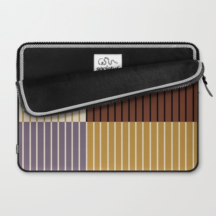 Color Block Line Abstract XVIII Laptop Sleeve Gallery Image 2