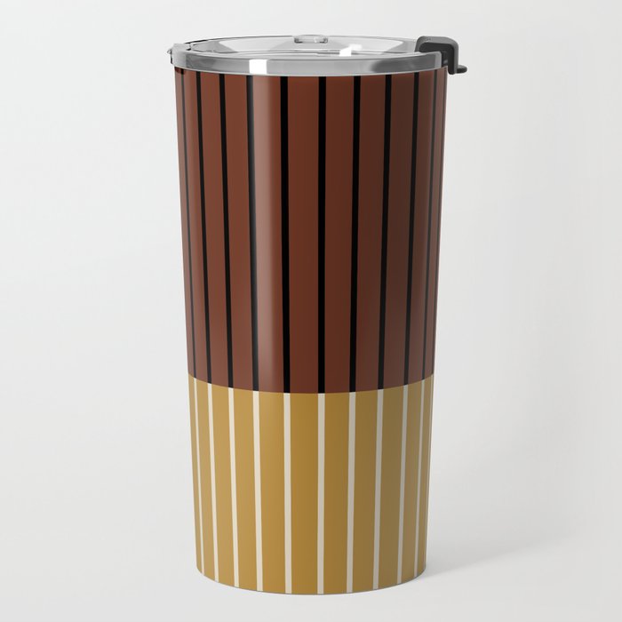 Color Block Line Abstract XVIII Travel Mug Gallery Image 2