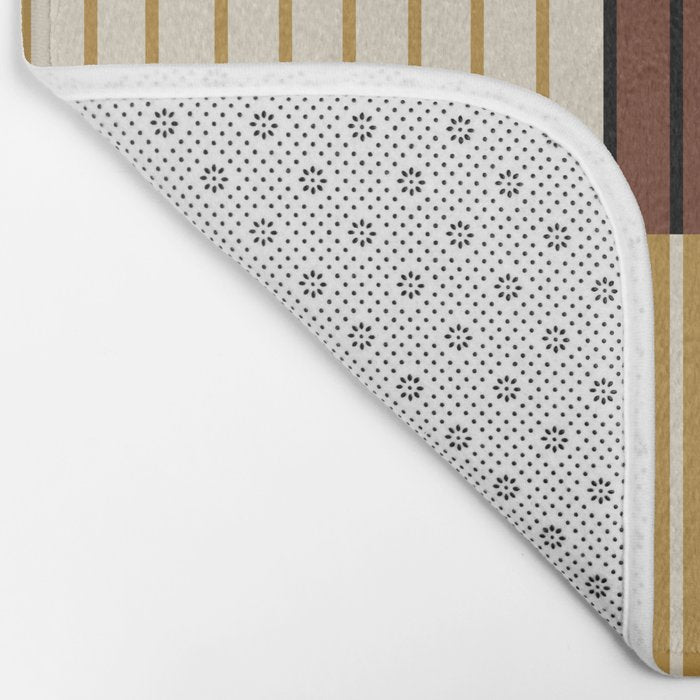 Color Block Line Abstract XVIII Bath Mat Gallery Image 2