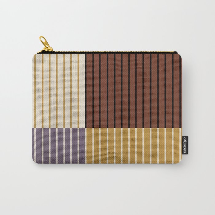 Color Block Line Abstract XVIII Carry All Pouch Gallery Image 1
