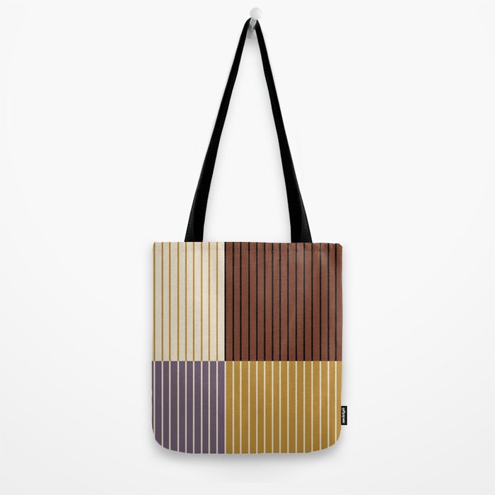 Color Block Line Abstract XVIII Tote Bag Gallery Image 2