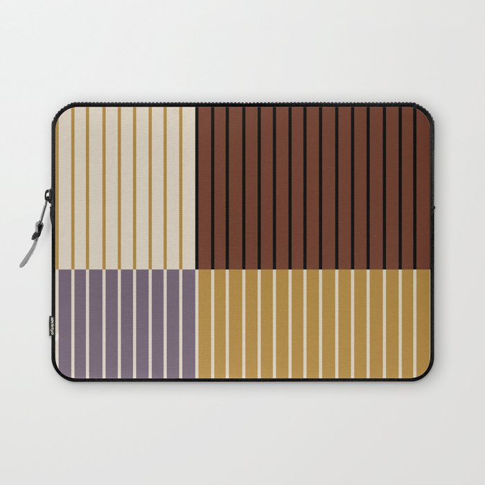 Color Block Line Abstract XVIII Laptop Sleeve Gallery Image 1