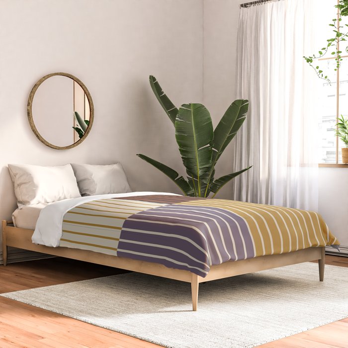 Color Block Line Abstract XVIII Comforter Gallery Image 2
