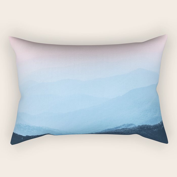 Epic Smoky Mountain Sunset - National Park Rectangular Pillow Gallery Image 2