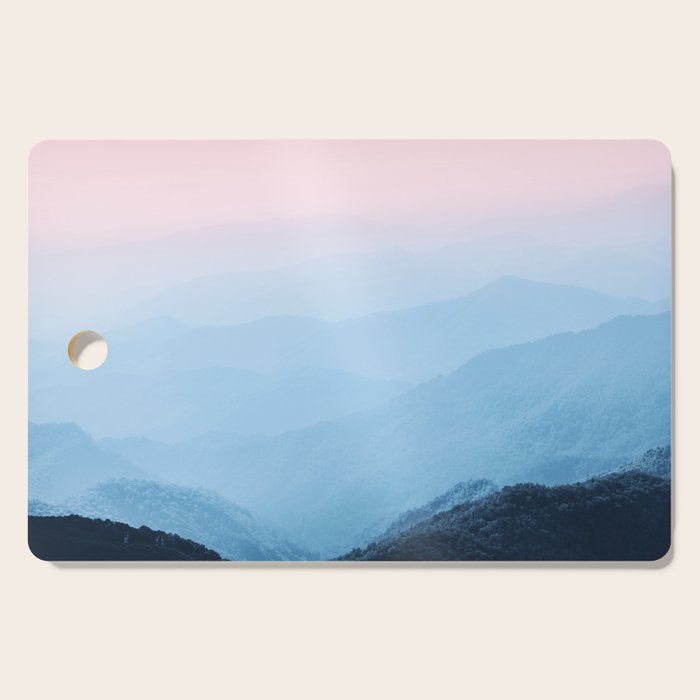 Epic Smoky Mountain Sunset - National Park Cutting Board Gallery Image 1