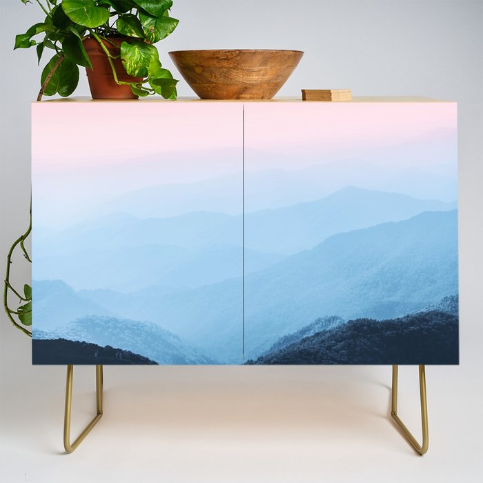 Epic Smoky Mountain Sunset - National Park Credenza Gallery Image 1