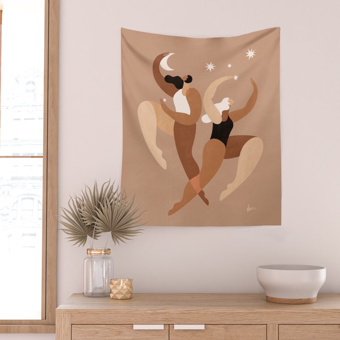 New moon Wall Tapestry Gallery Image 2