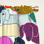 colored doggie pattern Window Curtain Gallery Image 2