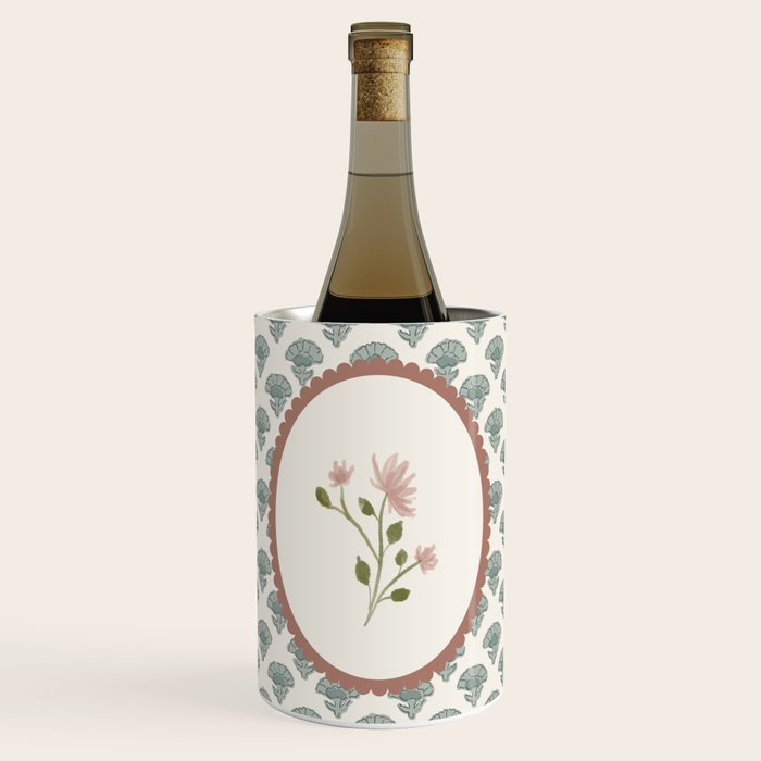 Ditsy Floral in Vintage Frame Wine Chiller Gallery Image 1