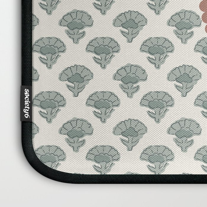 Ditsy Floral in Vintage Frame Laptop Sleeve Gallery Image 3