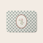 Ditsy Floral in Vintage Frame Bath Mat Gallery Image 1