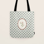 Ditsy Floral in Vintage Frame Tote Bag Gallery Image 1