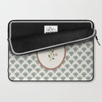 Ditsy Floral in Vintage Frame Laptop Sleeve Gallery Image 2