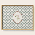 Ditsy Floral in Vintage Frame Serving Tray Gallery Image 1